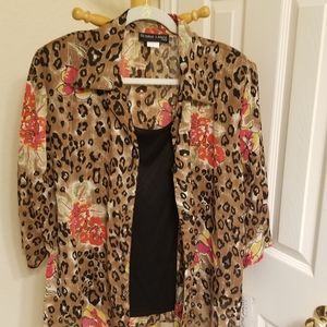 Gloria Lance Two-Fer Blouse Set